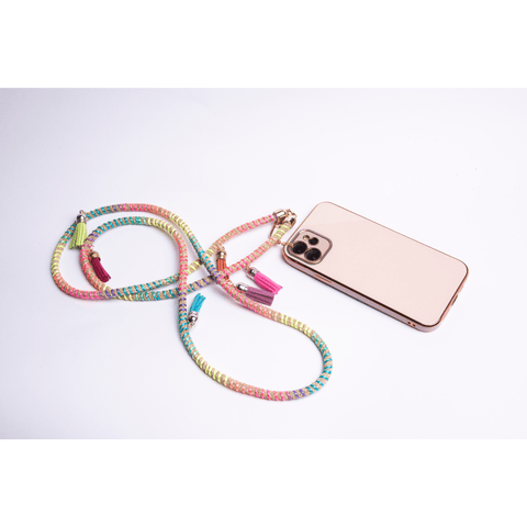 Phone Crossbody Gold Wrapped Neon