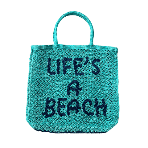 Life's a Beach Jute Bag