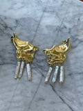 Gold Pearl Earrings 1 - Villa Yasmine