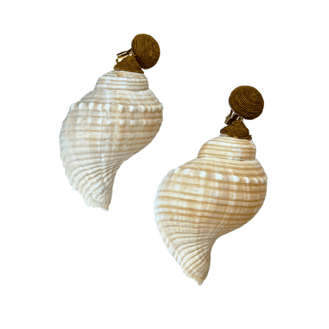 Shell Earrings - White - Villa Yasmine