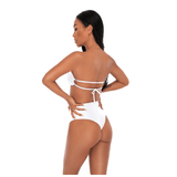 Kiki Bow Bikini Top - White - Villa Yasmine