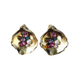 Light Jewel Box Stud Earrings - Villa Yasmine