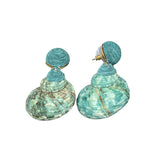 Shell Earrings - Blue Green - Villa Yasmine